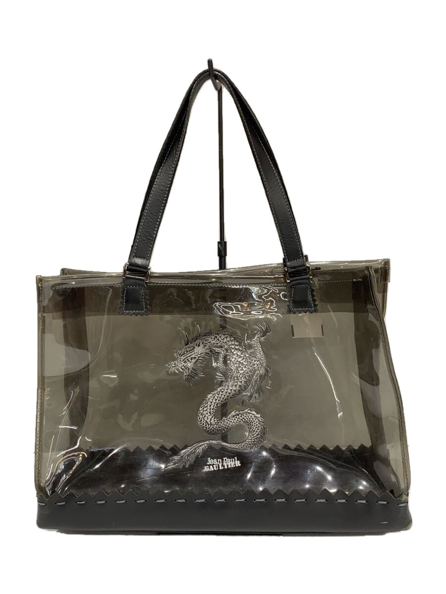 【中古】Jean Paul Gaultier◆トートバッグ/PVC/BLK【バッグ】