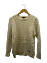 【中古】BURBERRY LONDON◆ニット・セーター(厚手)/L/ウール/CRM/A1N11-424-01【メンズウェア】