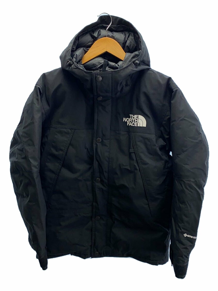 【中古】THE NORTH FACE◆MOUNTAIN DOWN JACKET_マウンテンダウンジャケット/S/ナイロン/BLK【メンズウェア】