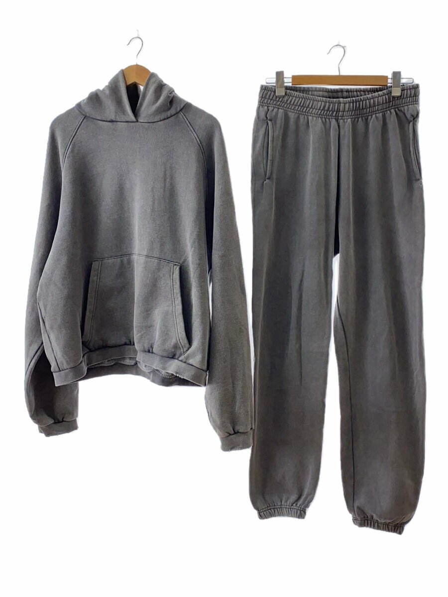 【中古】ZARA◆セットアップ/XL/コットン/GRY/無地/80089348-4【メンズウェア】