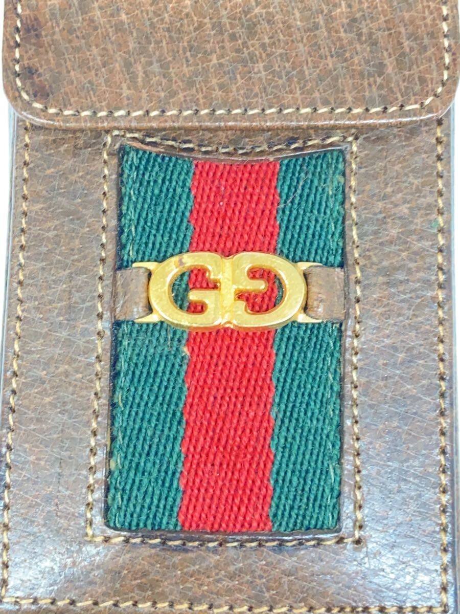 2nd STREET 楽天市場店の【中古】GUCCI◆シガレットケース/レザー/BRW/無地/レディース【服飾雑貨他】｜アングル3