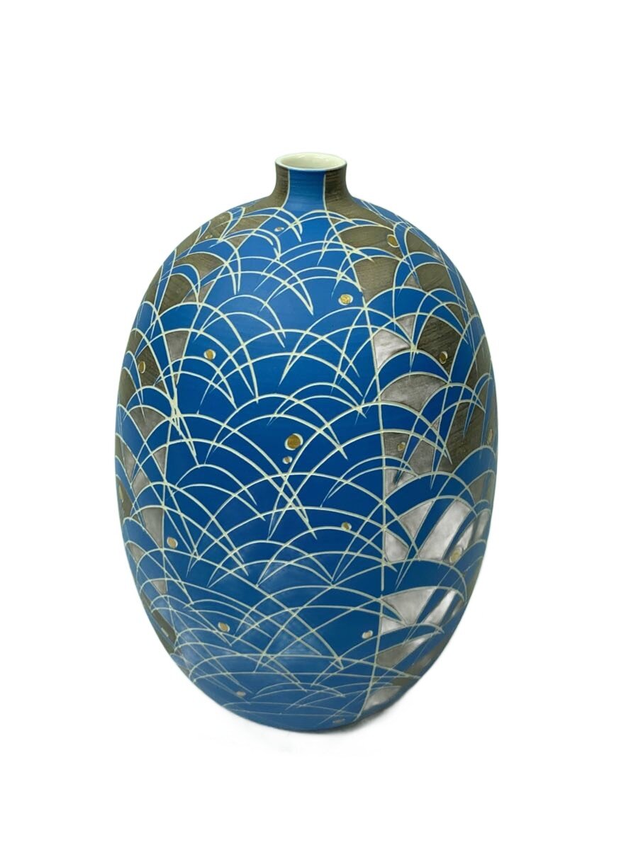 楽天市場】花瓶 中古（カラーブルー）（インテリア小物・置物