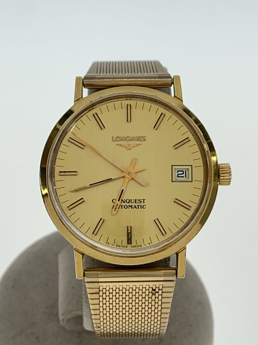 【中古】LONGINES◆自動巻腕時計/アナ