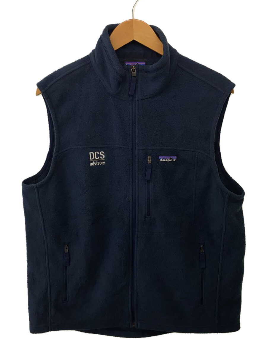 【中古】patagonia◆クラシックシンチラベスト/企業物/フリースベスト/L/ポリエステル/NVY/無地/23010【メンズウェア】