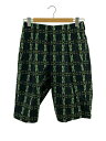 【中古】FENDI◆L/SNAKE SHORTS/44/コットン/BLK/総柄/FB0434 A6U2/色褪せ有//【メンズウェア】(4)
