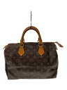 【中古】LOUIS VUITTON◆1)スピーディ30_モノグラム・キャンバス_BRW/PVC/BRW【バッグ】
