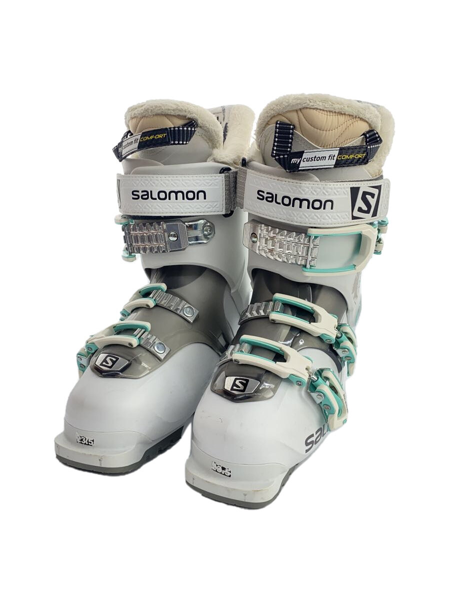 【中古】salomon◆スキーブーツ/23.5cm/WHT/アダルト【スポーツ】