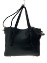 【中古】FIRANO◆トートバッグ/レザー/BLK/無地【バッグ】(4)