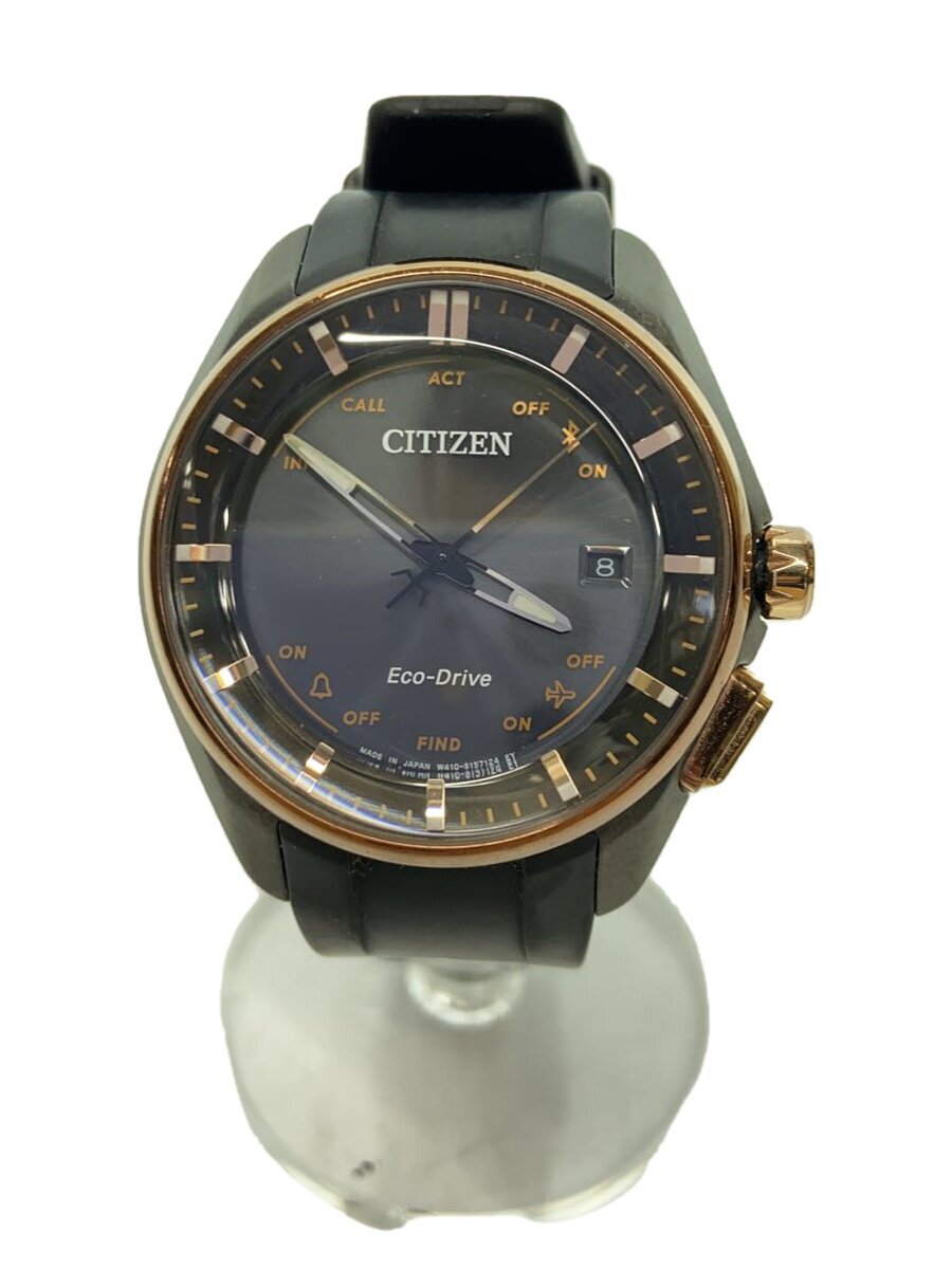 【中古】CITIZEN◆腕時計/アナログ/ラバー/BLK/BLK/W410MV-02//【服飾雑貨他】