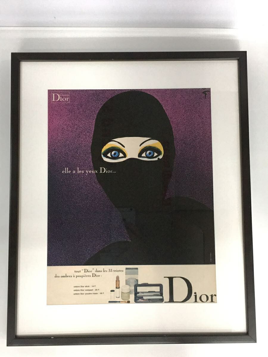 【中古】Eureka/70s/Rene Gruan/Christian Dior/ヴィンテージポスター【インテリア小物 日用雑貨】