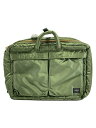 【中古】PORTER◆ポーター/622-76672/TANKER 3WAY BRIEFCASE/ブリーフケース/カーキ/無地【バッグ】