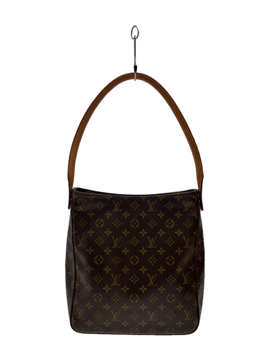 LOUIS VUITTON◆ルーピングGM_モノグラム・キャンバス/PVC/BRW