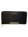 【中古】THE MARC JACOBS◆長財布/レザー/BLK/無地/レディース【服飾雑貨他】