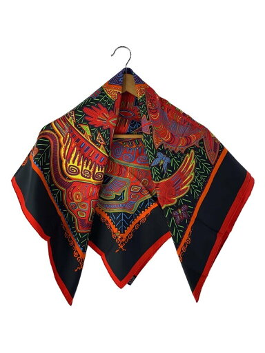 【中古】HERMES◆カレ90/パナマのクナ族の伝説/スカーフ/シルク/マルチカラー/総柄/レディース//【服飾雑貨他】 【中古】HERMES◆カレ90/パナマのクナ族の伝説/スカーフ/シルク/マルチカラー/総柄/レディース//【服飾雑貨他】