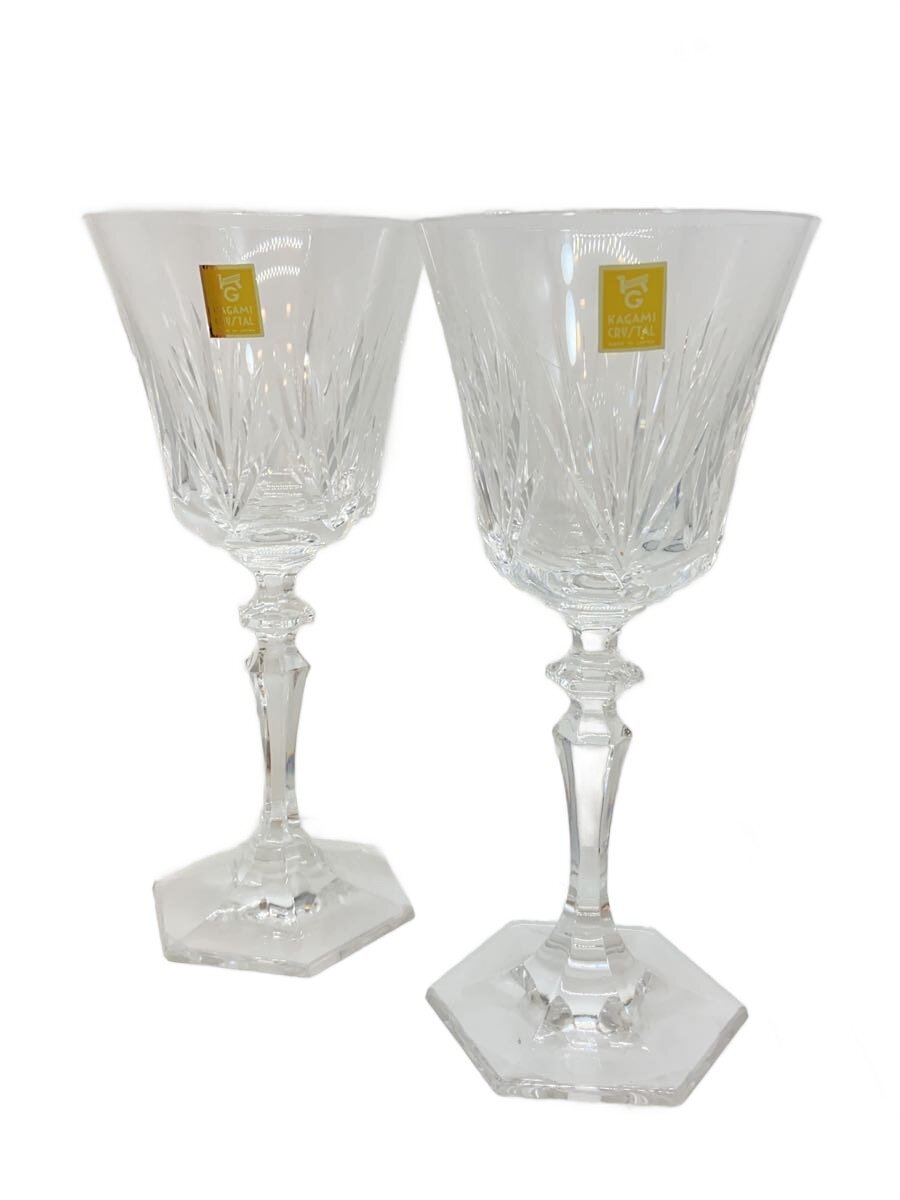 【中古】KAGAMI CRYSTAL◆グラス/2点セット/CLR【キッチン用品】