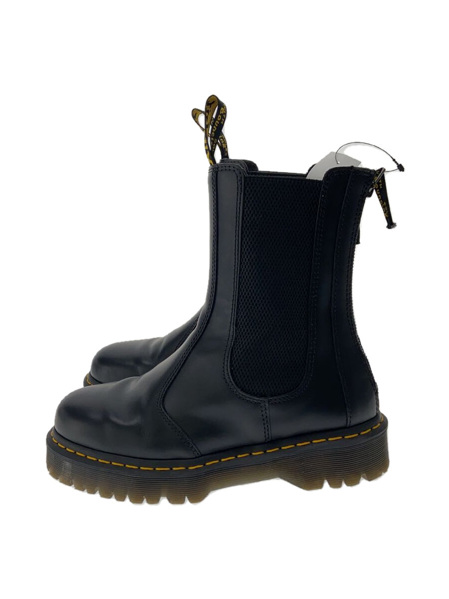 【中古】Dr.Martens◆チェルシーブーツ/サイドゴアブーツ/US8/BLK/レザー【シューズ】