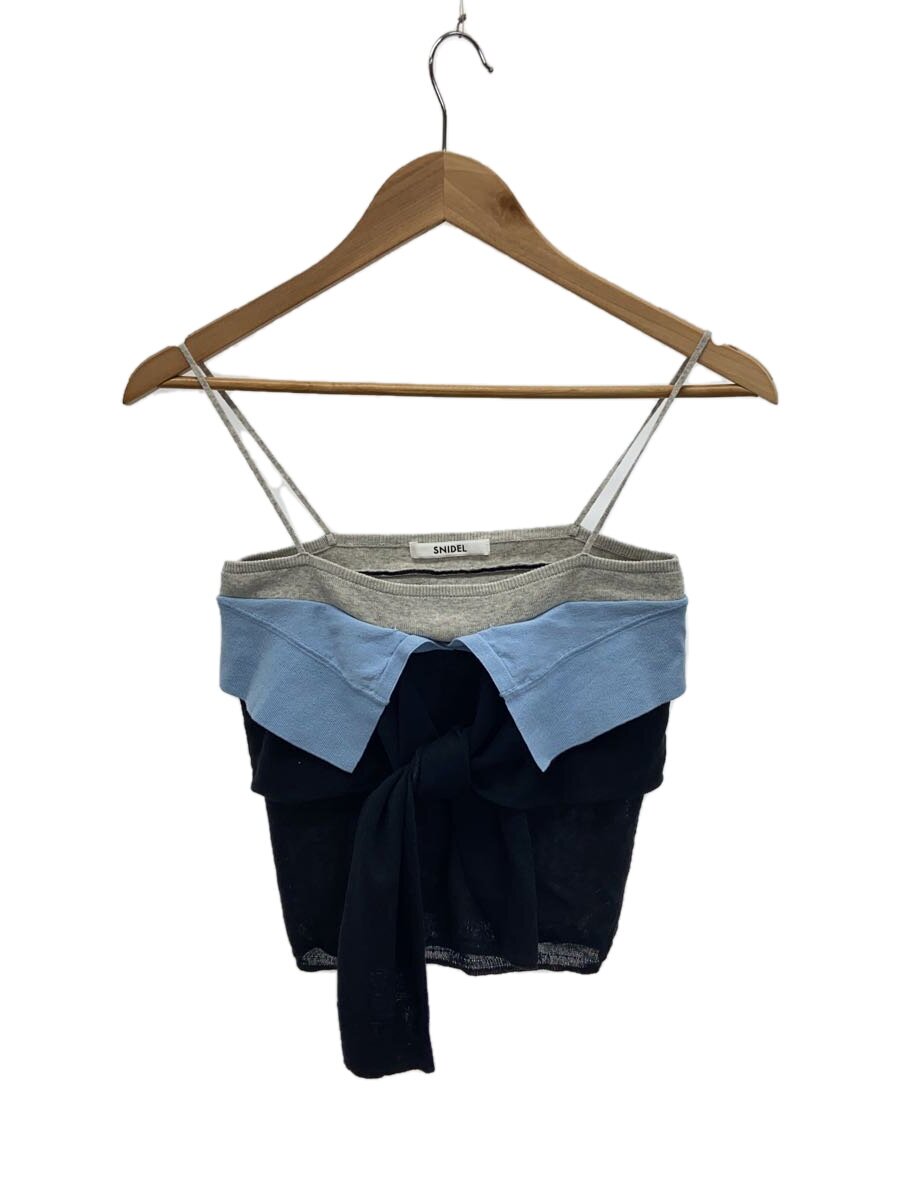 【中古】SNIDEL◆キャミソール・タンクトップ/one/コットン/GRY/SWNT252115【レディ...