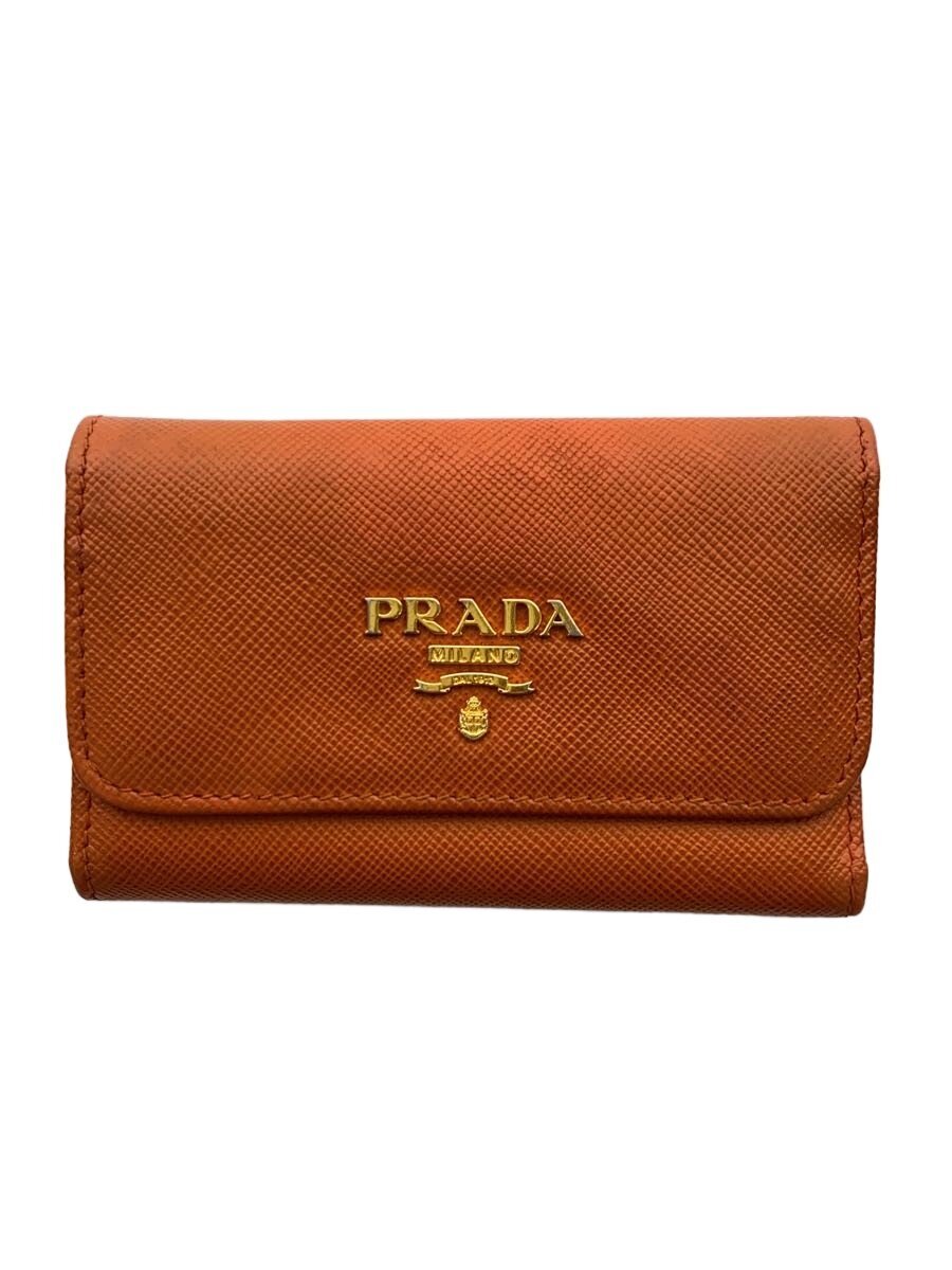 【中古】PRADA◆6連キーケース/--/ORN/無地/レディース【服飾雑貨他】