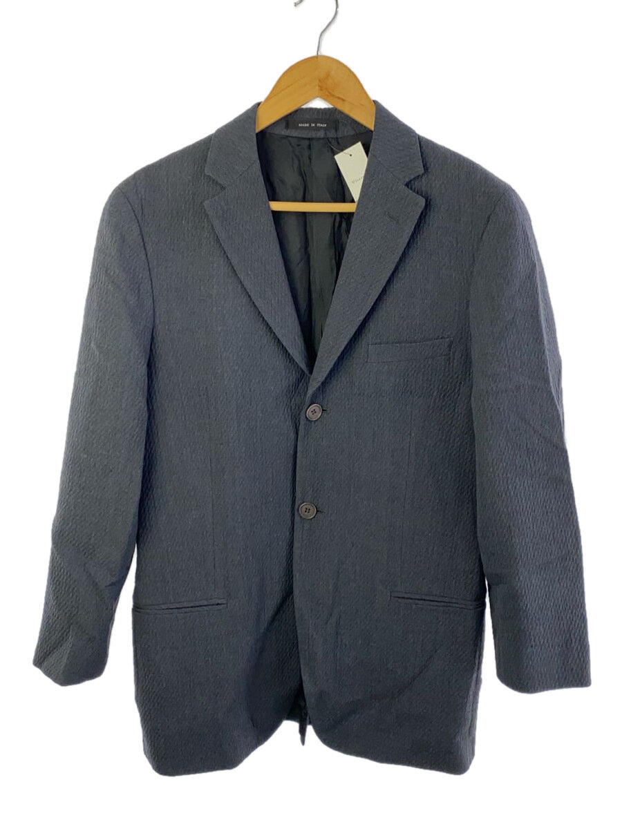 【中古】EMPORIO ARMANI◆00s/テーラードジャケット/46/ウール/GRY【メンズウェア】