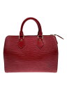 【中古】LOUIS VUITTON◆スピーディ25_エピ_RED/レザー/RED【バッグ】