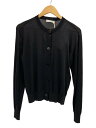 【中古】JIL SANDER◆24AW/シルク混/カーディガン(薄手)/34/カシミア/BLK/J01HP0004【レディースウェア】