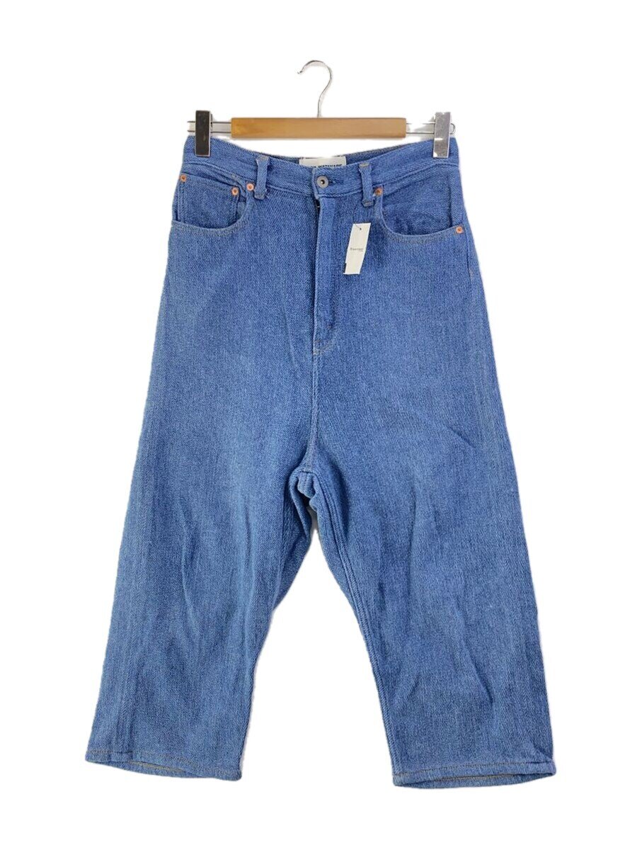 【中古】JUNYA WATANABE COMME des GARCONS◆18AW/ニードルパンチサルエルデニム/XS/コットン/IDG/無地/XC-P020【メンズウェア】