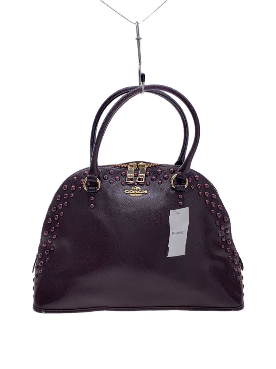 手提包 - 【中古】COACH◆ハンドバッグ/レザー/ボルドー【バッグ】