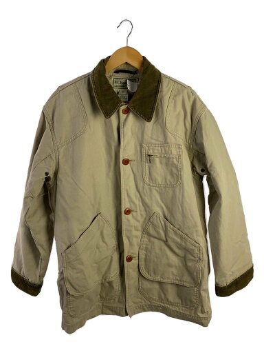 【中古】L.L.Bean◆ジャケット/S/コットン/BEG/無地【メンズウェア】 【中古】L.L.Bean◆ジャケット/S/コットン/BEG/無地【メンズウェア】