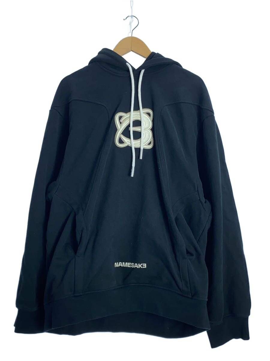 NAMESAKE◆パーカー/L/コットン/BLK/無地/ellis explorer hoodie