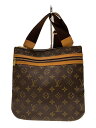 【中古】LOUIS VUITTON◆ポシェット・ボスフォール_モノグラム・キャンバス_BRW/PVC/BRW【バッグ】