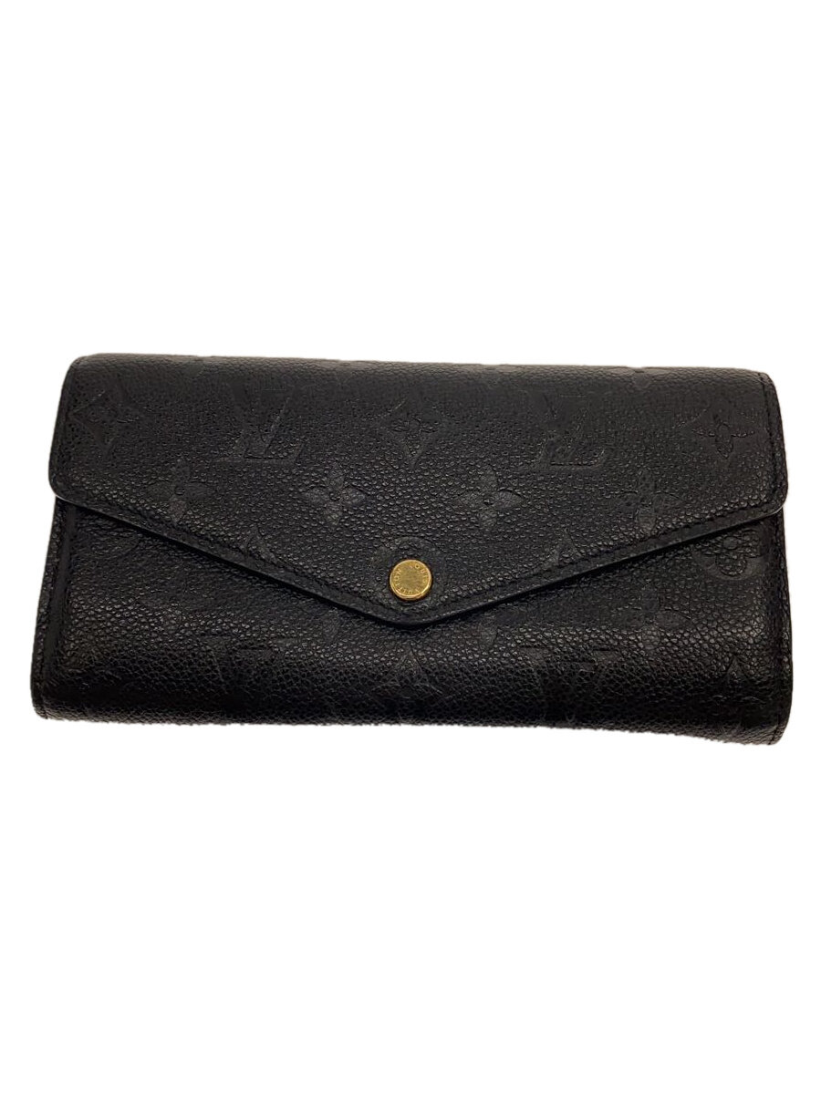 乐天商城 - 【中古】LOUIS VUITTON◆ポルト・フォイユ・サラ_モノグラム・アンプラント/レザー/BLK/総柄/メンズ//【服飾雑貨他】