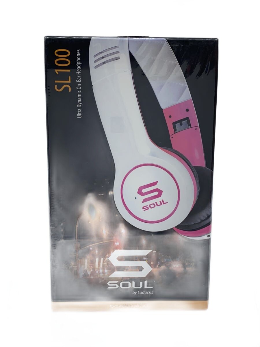 【中古】SOUL◆イヤホン ヘッドホン SOUL by Ludacris SL100PP ビビッドピンク 【家電 ビジュアル オーディオ】