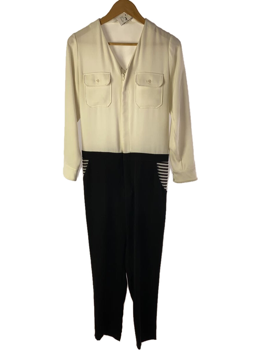 【中古】borders at balcony/オールインワン/--/ポリエステル/WHT【レディースウェア】