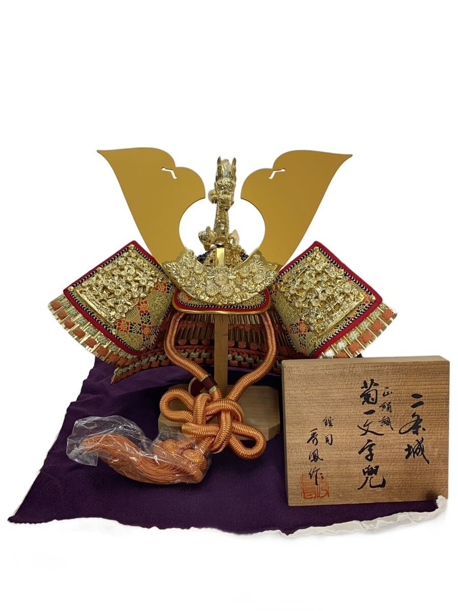 【中古】鎧兜飾/秀鳳作/インテリア雑貨/BLK【インテリア小物 日用雑貨】