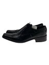 【中古】KATHARINE HAMNETT LONDON◆ドレスシューズ/26cm/BLK/レザー【シューズ】