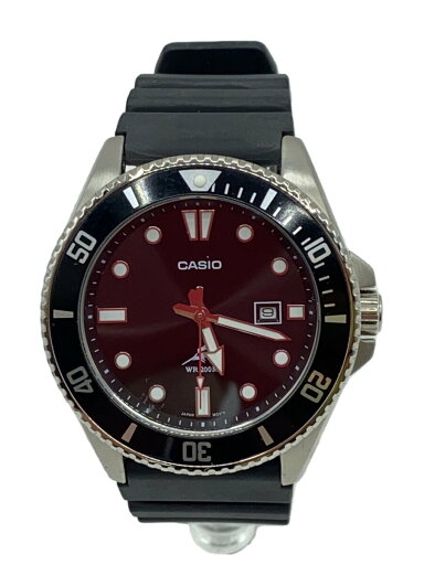 【中古】CASIO◆ダイバーズウォッチ/カジキマグロ/200M/アナログ/ラバー/BLK/BLK/MDV-106【服飾雑貨他】 【中古】CASIO◆ダイバーズウォッチ/カジキマグロ/200M/アナログ/ラバー/BLK/BLK/MDV-106【服飾雑貨他】