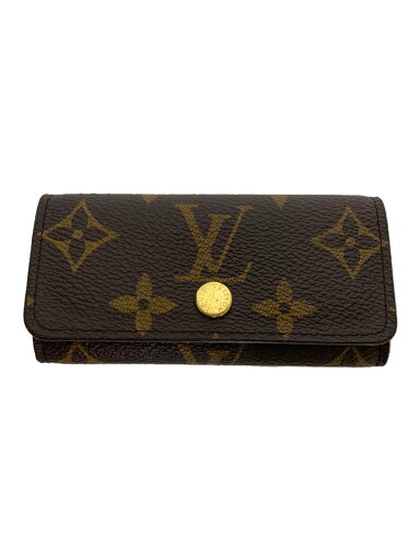 【中古】LOUIS VUITTON◆ミュルティクレ4_モノグラム・キャンバス_BRW/レザー/BRW/レディース【服飾雑貨他】 【中古】LOUIS VUITTON◆ミュルティクレ4_モノグラム・キャンバス_BRW/レザー/BRW/レディース【服飾雑貨他】
