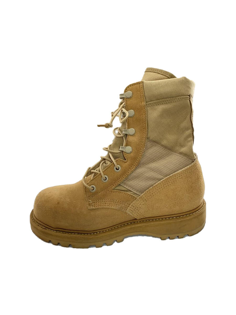 【中古】US.ARMY◆genuine leather upper/ブーツ/26cm/BEG/スウェード/ASTMF2413-05/米軍【シューズ】