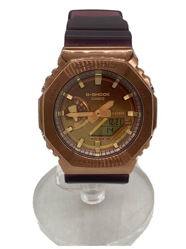【中古】CASIO◆クォーツ腕時計_G-SHOCK/デジアナ/--/GLD/BRW【服飾雑貨他】 【中古】CASIO◆クォーツ腕時計_G-SHOCK/デジアナ/--/GLD/BRW【服飾雑貨他】