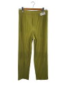 【中古】HOMME PLISSE ISSEY MIYAKE◆MONTHLY COLOR OCTOBER/3/ポリエステル/GRN/HP43JF119【メンズウェア】