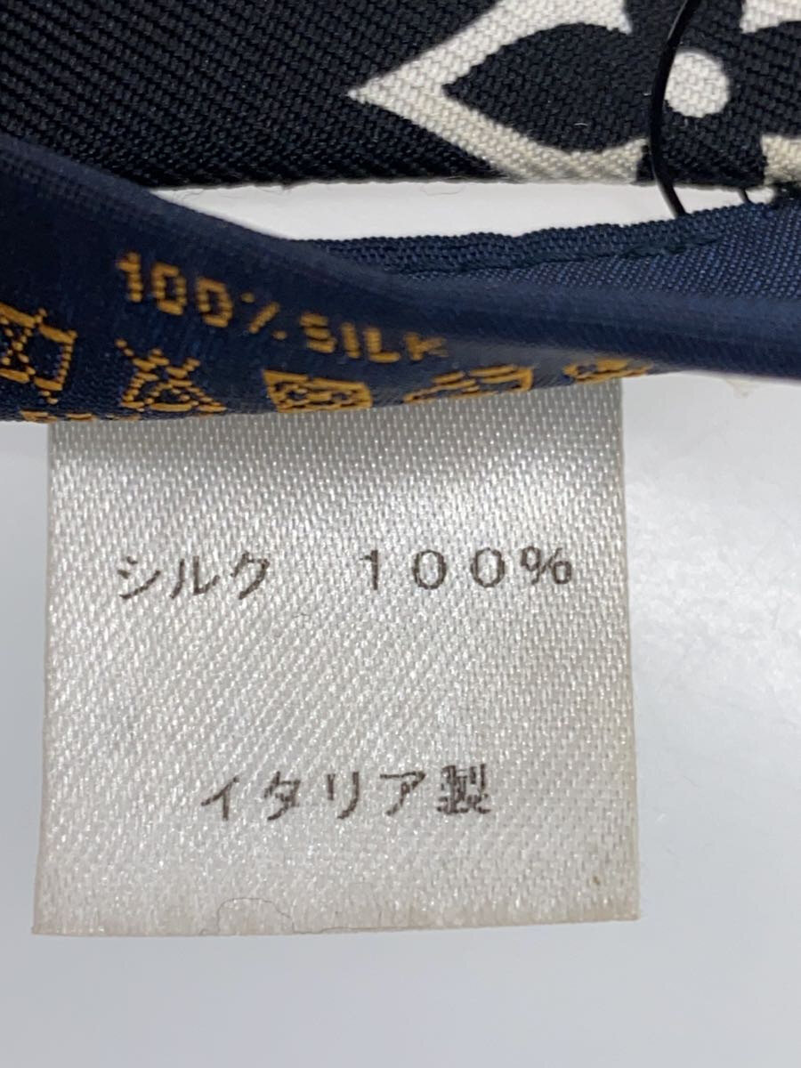 【中古】LOUIS VUITTON◆スカーフ/シルク/BLK/総柄/レディース【服飾雑貨他】