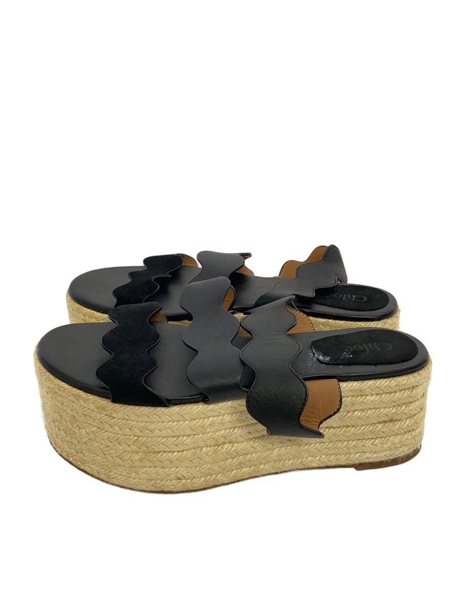 【中古】Chloe◆サンダル/38/BLK/021854【シューズ】