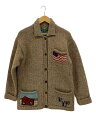 【中古】RALPH LAUREN◆90s/COUNTRY HAND KNIT CARDIGAN/カーディガン(厚手)/M/ウール/BRW/無地【メンズウェア】(4)