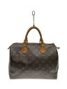 【中古】LOUIS VUITTON◆1)スピーディ30_モノグラム・キャンバス_BRW/PVC/BRW【バッグ】