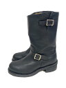【中古】CHIPPEWA◆エンジニアブーツ/--/BLK/レザー/1901m57【シューズ】