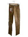 【中古】Schott◆ボトム/26/牛革/CML/無地/5017-25//【レディースウェア】