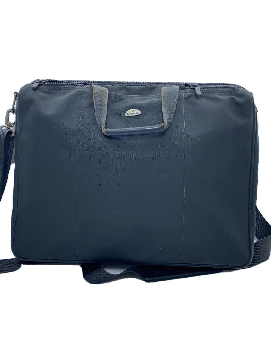 【中古】SAMSONITE◆ショルダーバッグ/キャンバス/GRY/無地【バッグ】