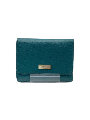 【中古】FURLA◆3つ折り財布/レザー/GRN/無地/レディース【服飾雑貨他】 【中古】FURLA◆3つ折り財布/レザー/GRN/無地/レディース【服飾雑貨他】
