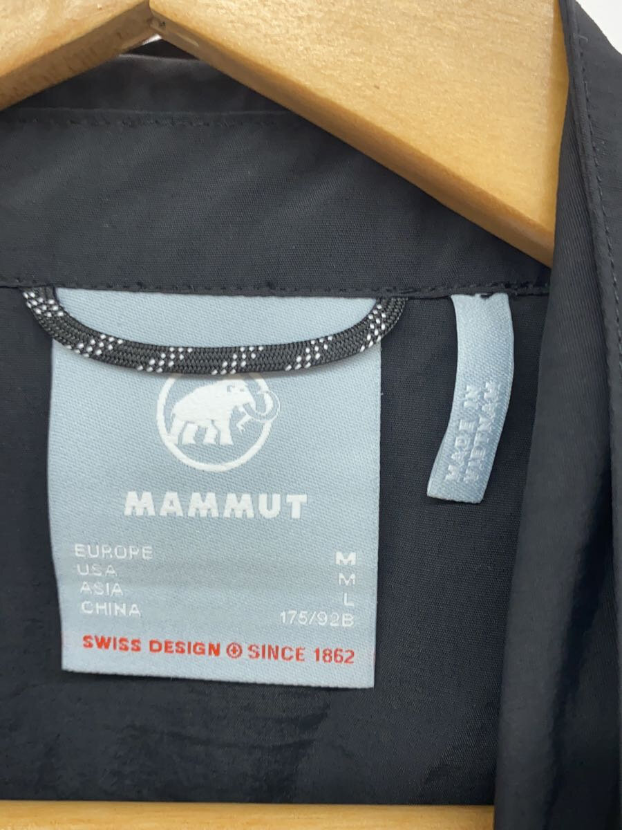 【中古】MAMMUT◆Hiking WB Hooded Jacket/新品タグ付き/ポリエステル/BLK/1012-00391【メンズウェア】