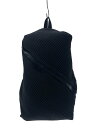 【中古】PLEATS PLEASE ISSEY MIYAKE◆BIAS PLEATS BACKPACK/リュック/ナイロン/BLK/PP02-AG501【バッグ...